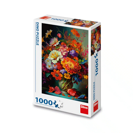 Dinotoys dinosaur puzzle the most beautiful flowers in a vase - 1000 pieces