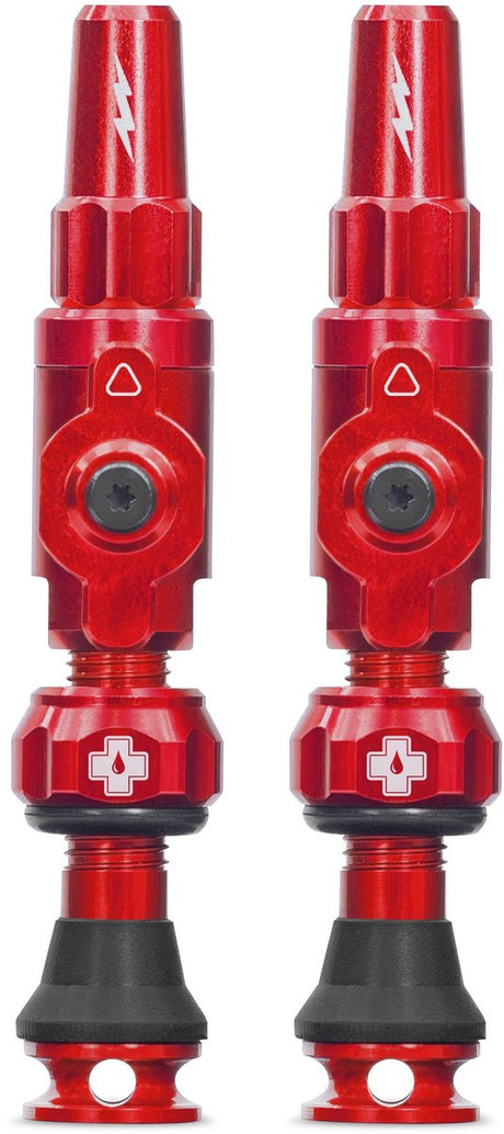 Muc-Off Tubeless Valve Big Bore Lite Small Red French Presta Valve 30mm