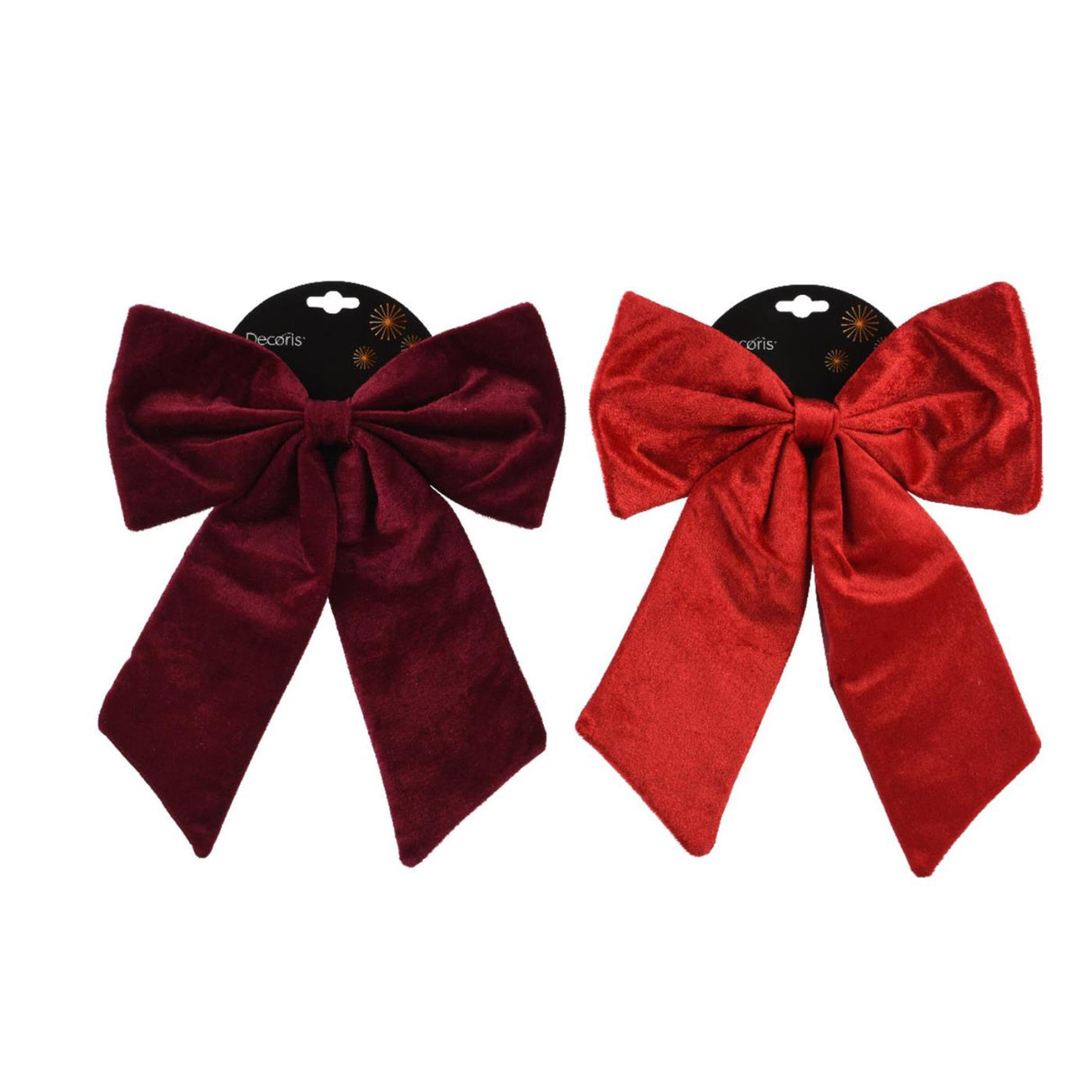 Decoris bow red burgundy 30x35cm