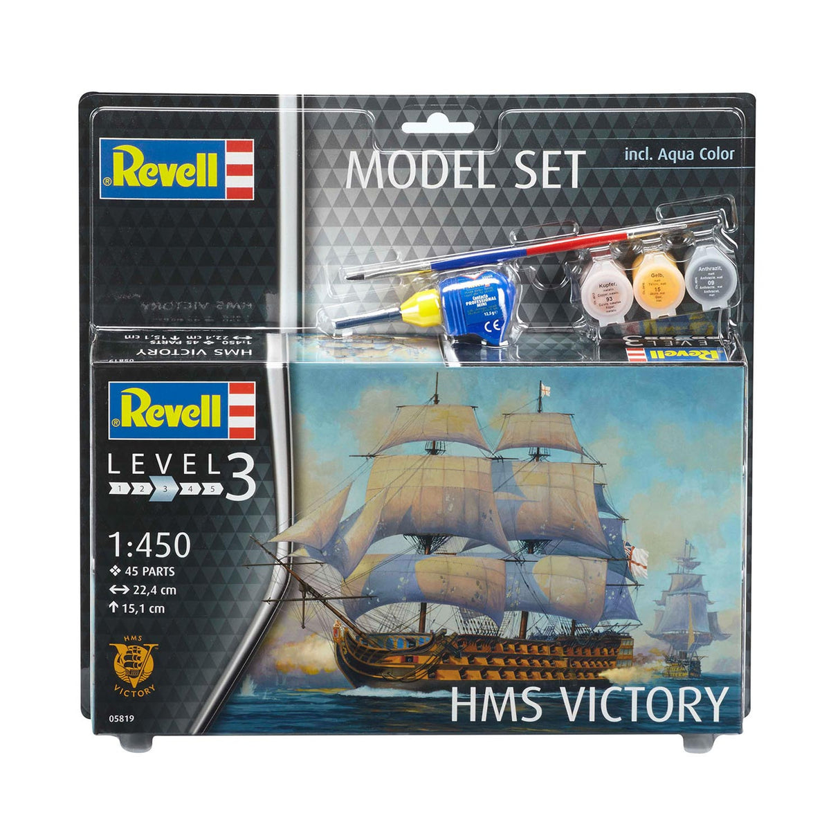 Revell Model Set - HMS Victory 45pcs. - incl. basic paints