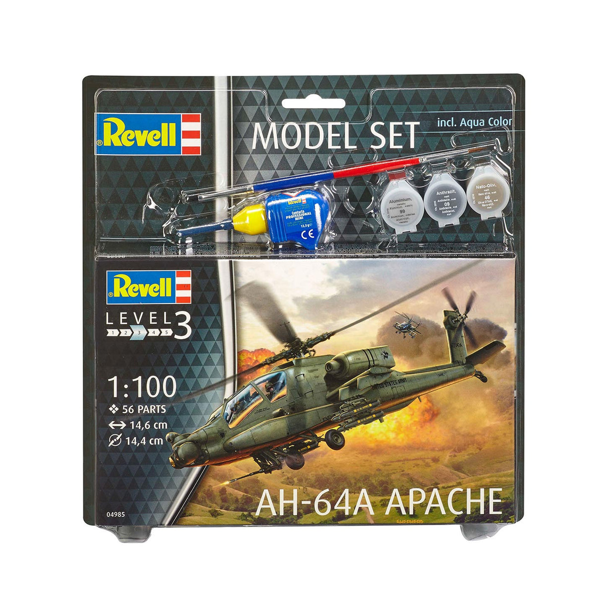 Revell-Modell Set AH-64A Apache