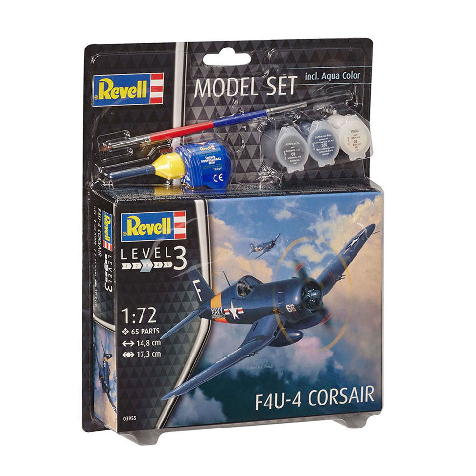 Revell Model Set F4U-4 Corsair Jachtvliegtuig