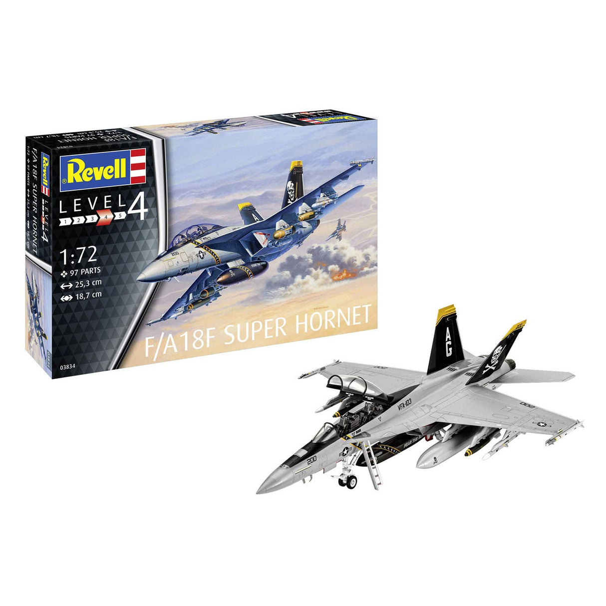 Revell F A-18F Super Hornet Modelbouw