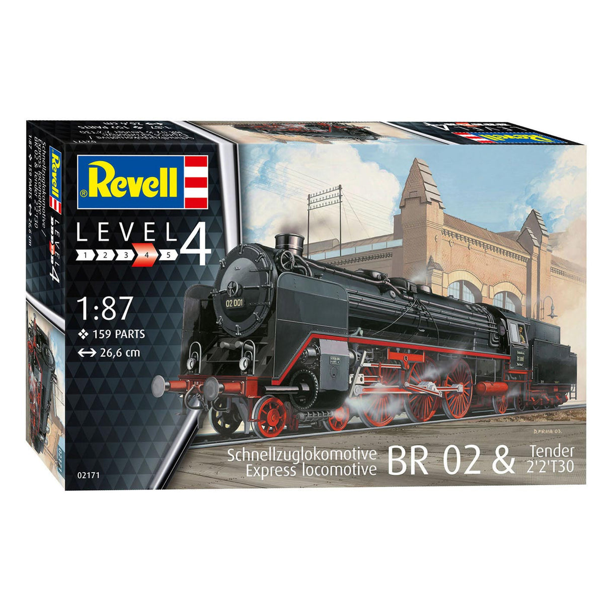 Revell Express Locomotive BR 02 Tender 2'2't30 Model Building