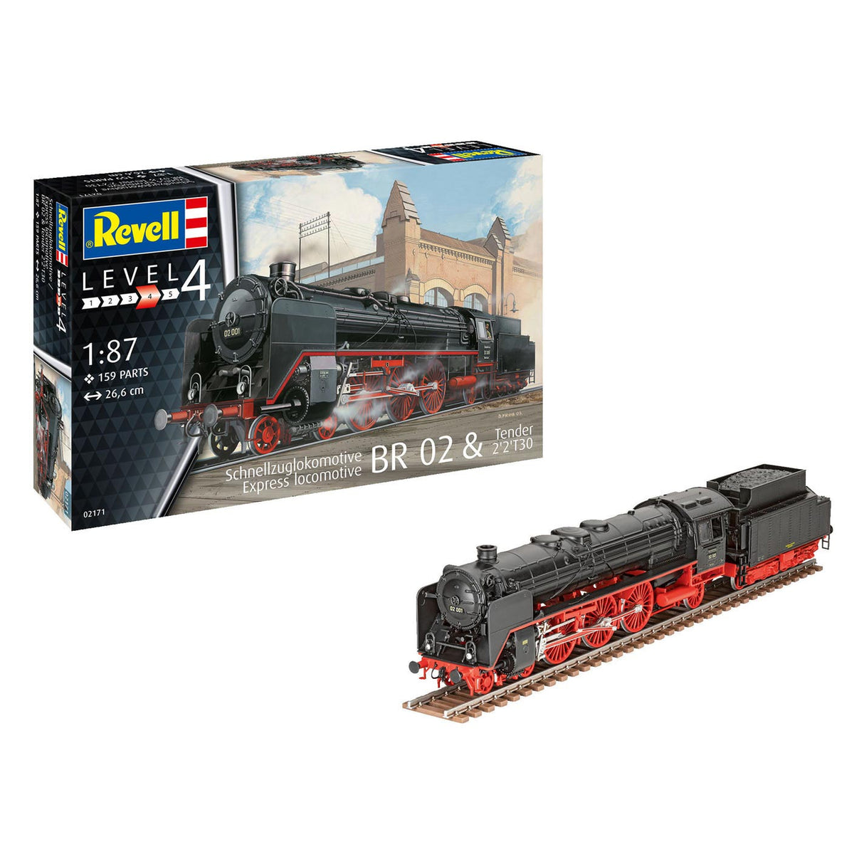 Revell Express Locomotive BR 02 Tender 2'2't30 Modelo Building