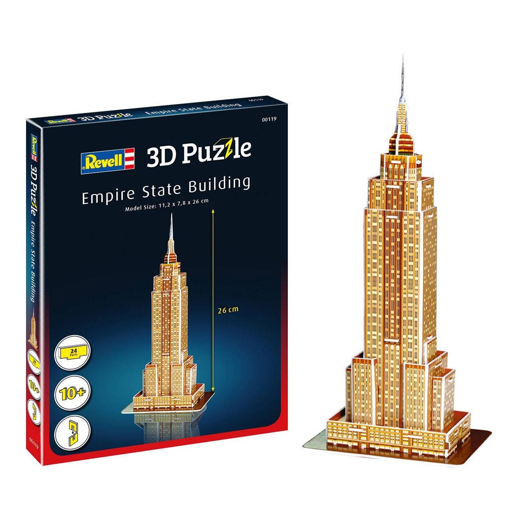 Revell 3D Puzzle Kitings -pakke - Empire State Building