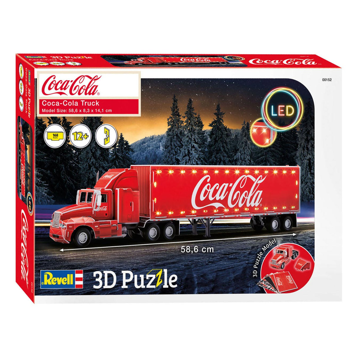 Revell 3D Puzzle Kitings Package Coca-Cola Truck LED-utgave