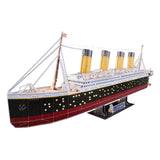 Ëmfaasst 3D Puzzle Baume Kit RMS Titanic LED Editioun