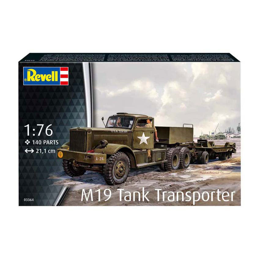 Revell Model Kit - m19 Tanktransporter 1:76 - 140 Stéck.