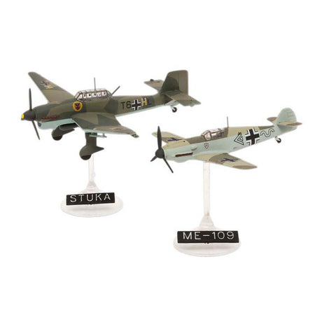 Revell modelio rinkinys - messerschmitt bf109e junkers ju87b 1:144 - 39 vnt.