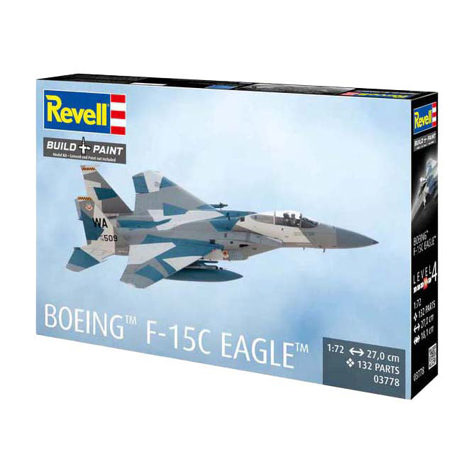 Revell model kit - boeing f-15c eagle 1:72 - 200 pcs.