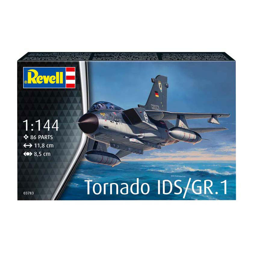 Revell model kit aircraft - 03783 panavia tornado ids gr.1 - fighter jet plastic - 1:144 - model making