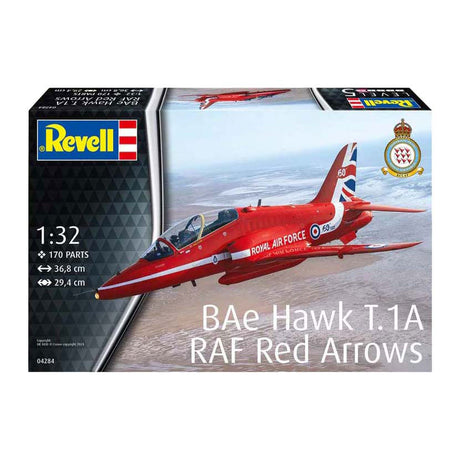Revell modelio rinkinys - bae hawk t.1a - raudonos strėlės 1:32 - 170vnt.