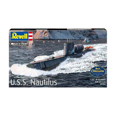 Revell модел комплект - u.s.s. наутилус 1:305 - 30бр.