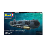 Revell Model Kit - Däitsch U-Boot Typ Molch 1:72 - 35 Stéck.