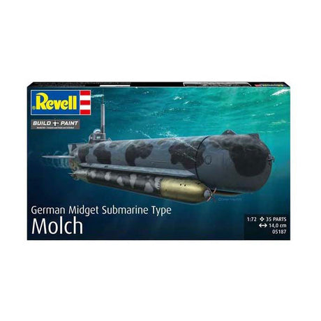 Revell модел комплект - немска подводница тип molch 1:72 - 35 бр.