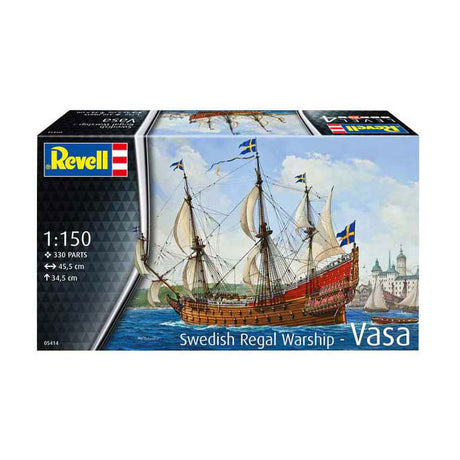 Комплект за изграждане на модел Revell - шведски кралски кораб васа 1:150 - 330 части.