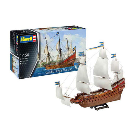 Комплект за изграждане на модел Revell - шведски кралски кораб васа 1:150 - 330 части.