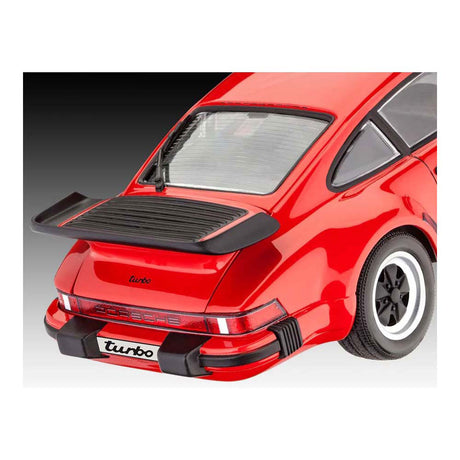 Revell modelio komplektas - porsche 911 turbo - 50 metų porsche turbo 1:24 - 86 dalys.