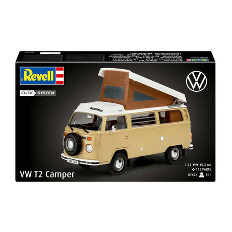 Revell modelio komplektas - vw t2 kemperis 1:24 - 112 vnt.