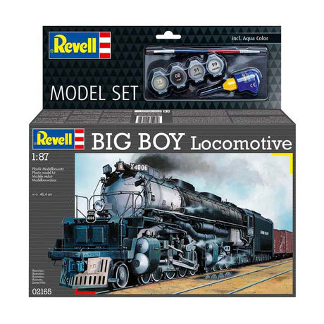 Revell model kit - big boy locomotive 1:87 - 233 pcs - incl. basic paint colors