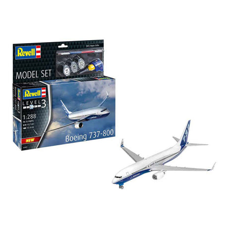 Revell modellkészlet - boeing 737-800 1:288 - 25 db.