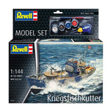 Revell model kit - kfk (kriegsfischkutter) 1:144 - 102 pcs.