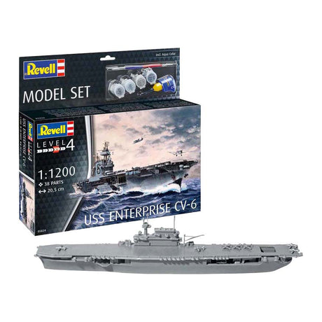 Revell Modellbausatz - USS Enterprise CV-6 1:1200 - 38-tlg.