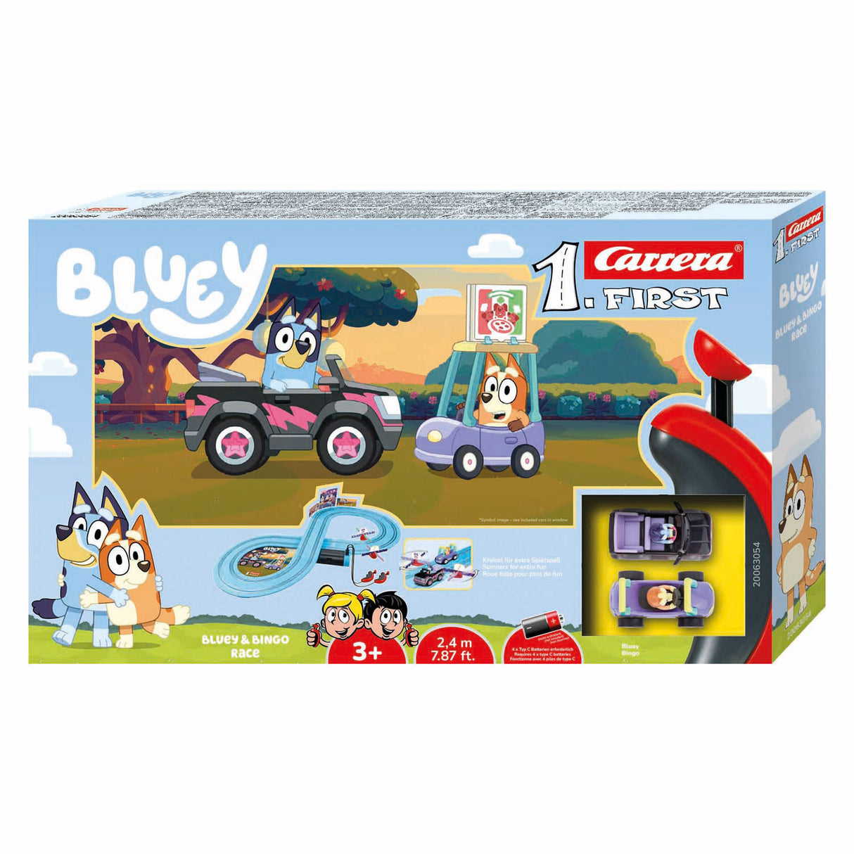Carrera éischt Course Streck - bluey Bingo Course 2,4m