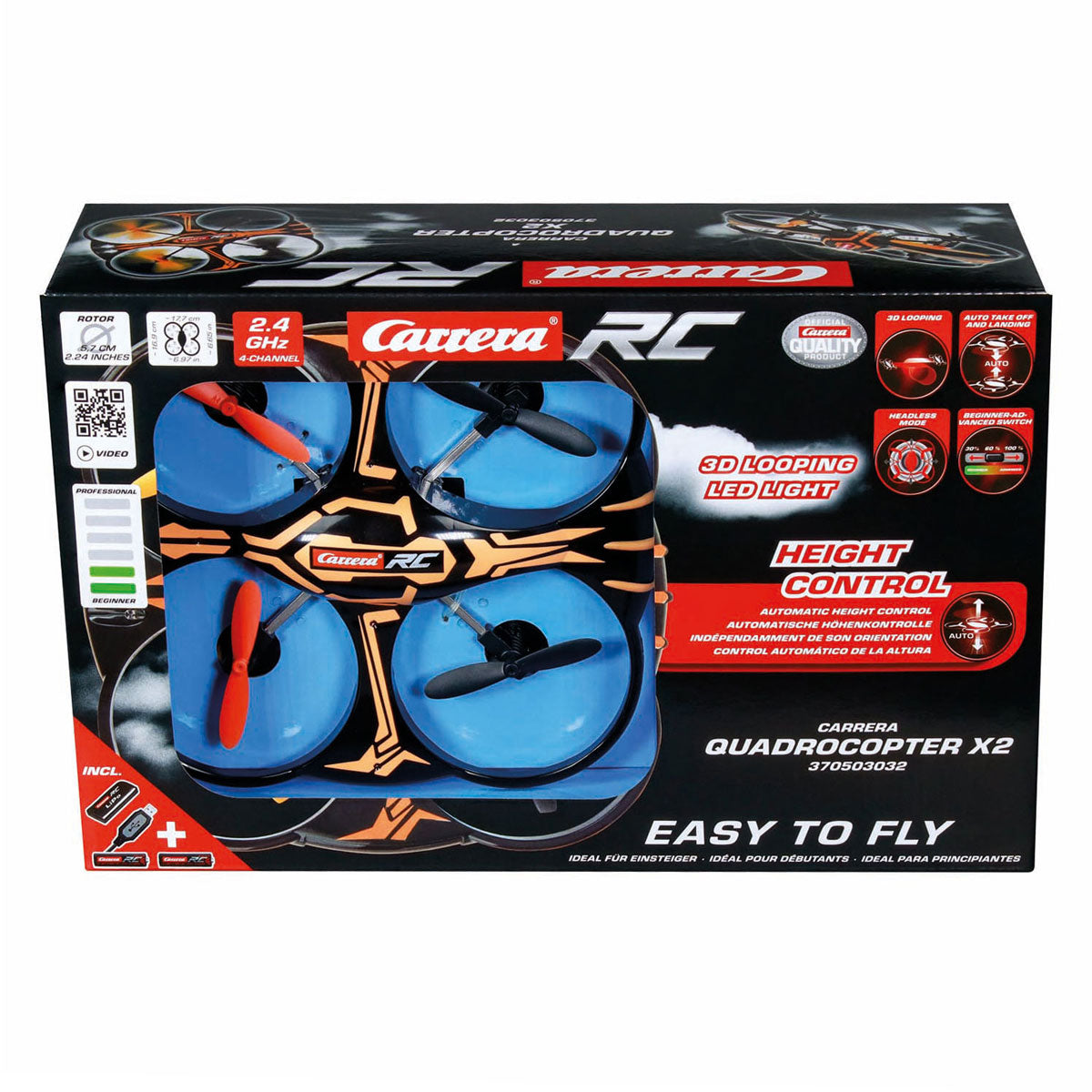 Carrera rc 2.4ghz quadcopter x2 drone