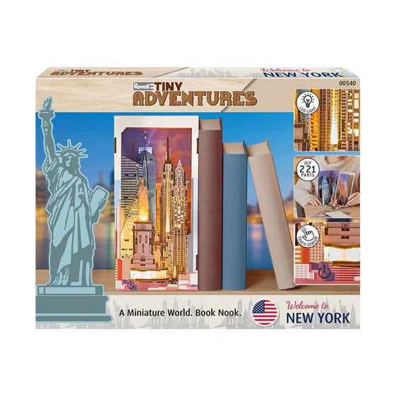 Revell tiny adventures book nook New York - 221 pieces.