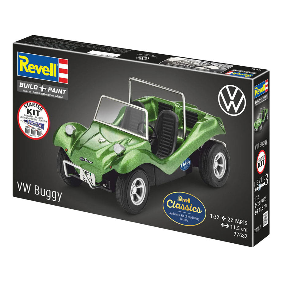 Revell model kit starter kit vw buggy 1:32 - 22 dalys.