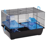 Flamingo Flamingo Hámster Cage Jaro 2 50.5x33x32.5 cm negro y azul