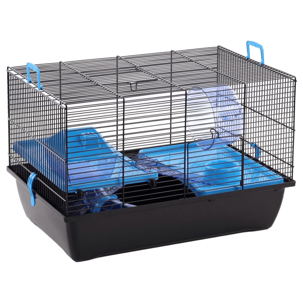 Flamingo flamingo hamster cage Jaro 2 50.5x33x32.5 cm black and blue