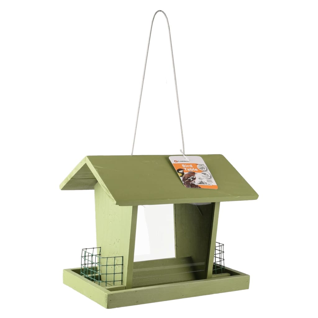 Flamingo Flamingo Bird Feed House z Silo Mado Green