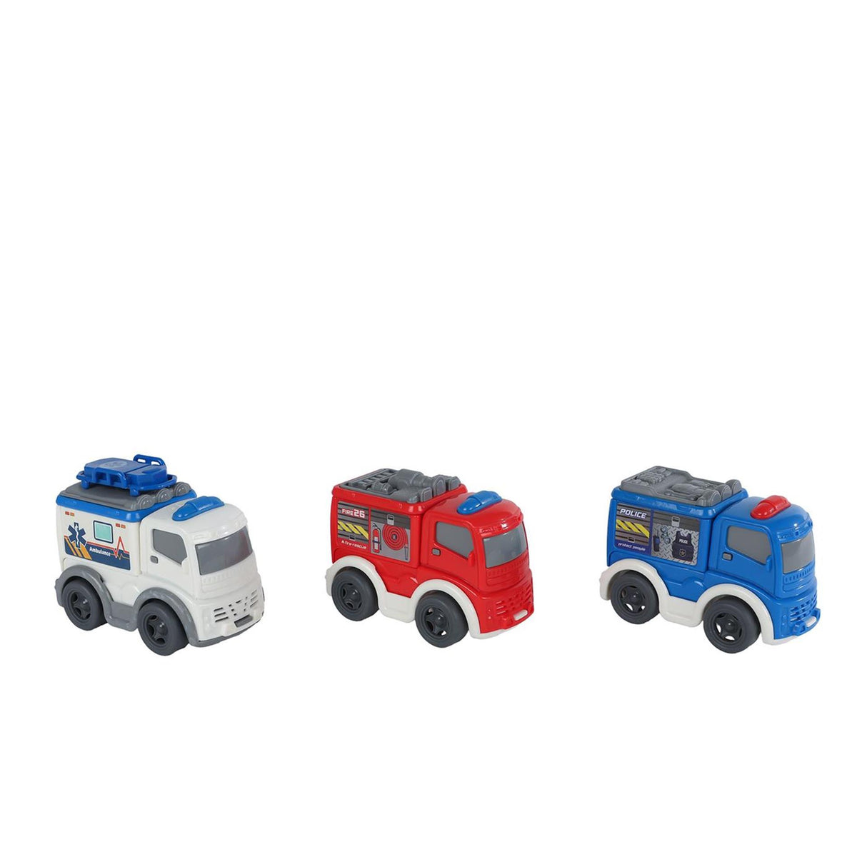 Mini club rescue vehicle free wheel 8cm