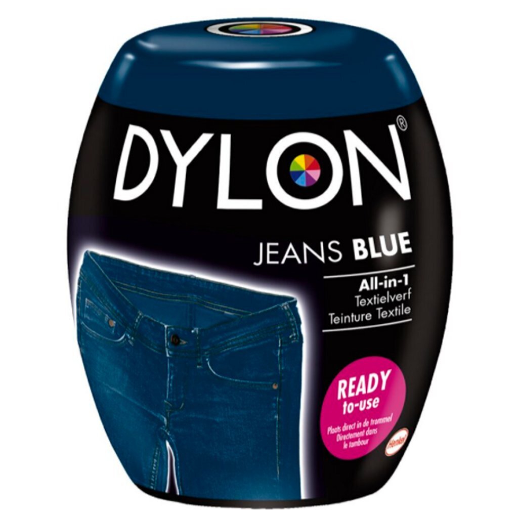 Grundlæggende Dylon Machine Wax Textile Paint Jeans Blue 350 Gr