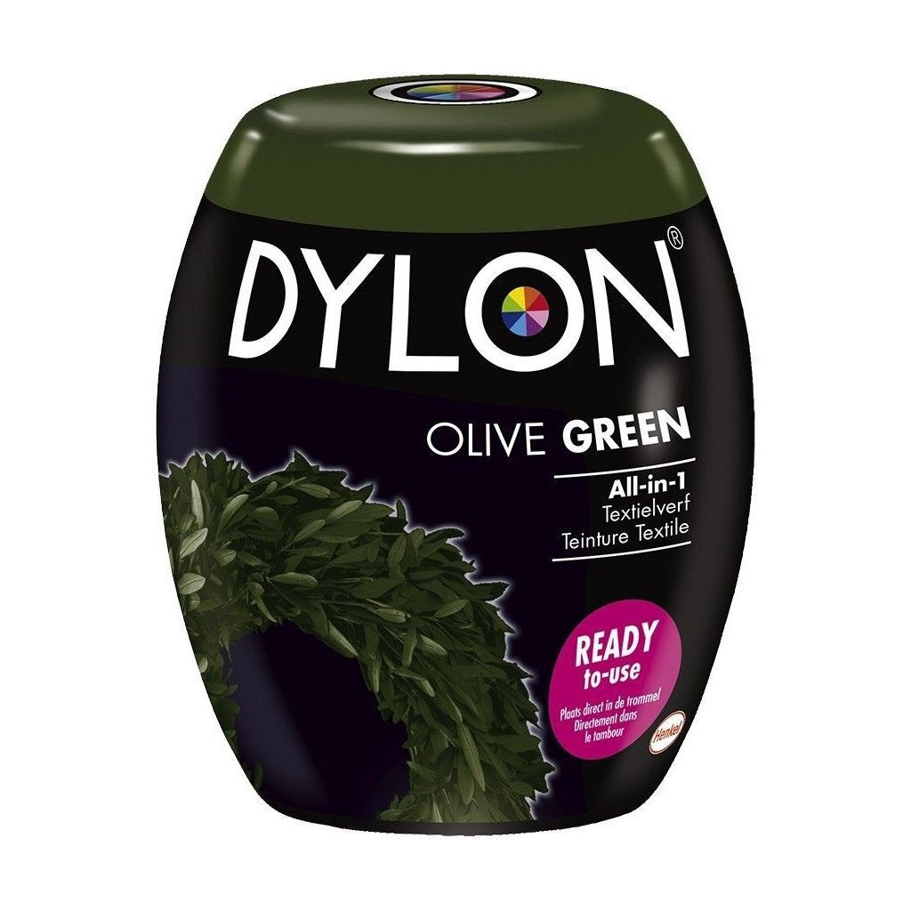 Grunnleggende Dylon Machine Wax Textile Paint Olive Gree 350 Gr