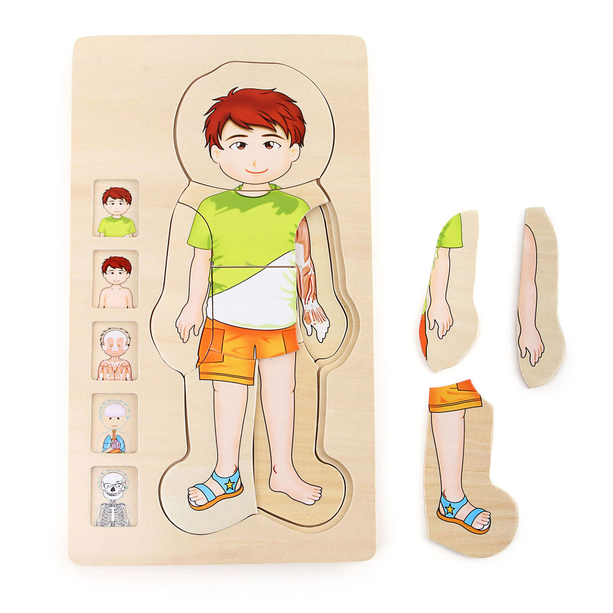 Small foot wooden body puzzle boy, 29st.