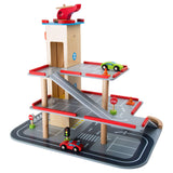 Small Foot - Wooden parking garage with accessories