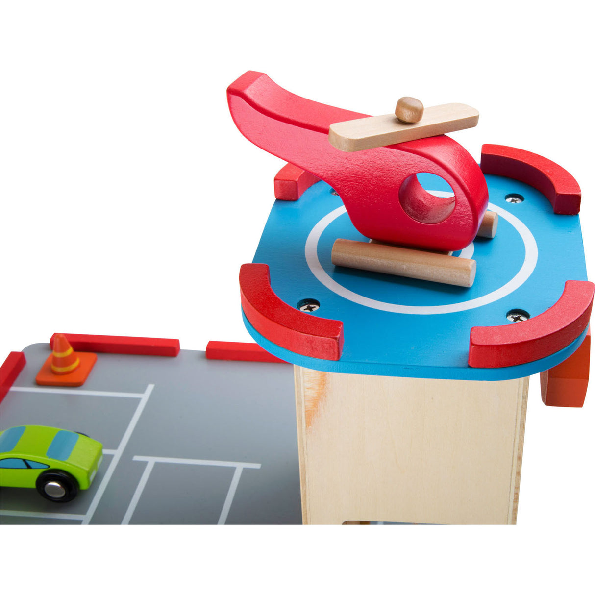 Small Foot - Wooden parking garage with accessories