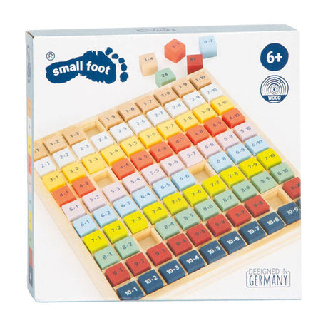 Petit pied - temps de calcul en bois couleur, 82dlg.