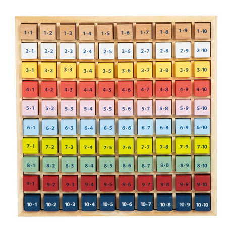 Petit pied - temps de calcul en bois couleur, 82dlg.