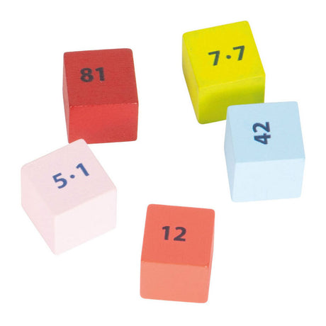 Petit pied - temps de calcul en bois couleur, 82dlg.
