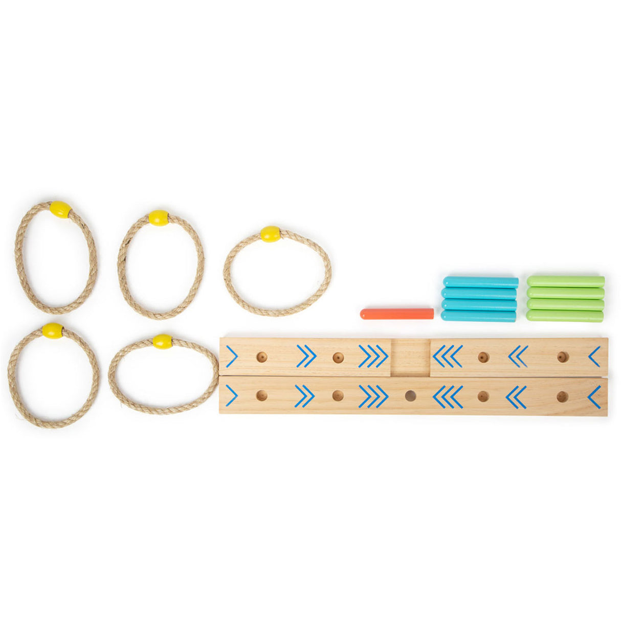 Pequeño Foot Wooden Ringswerp Juego activo