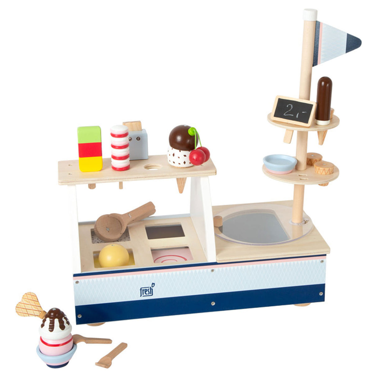 Klenge Fouss - Holz Eis Stall, 21 Stk.