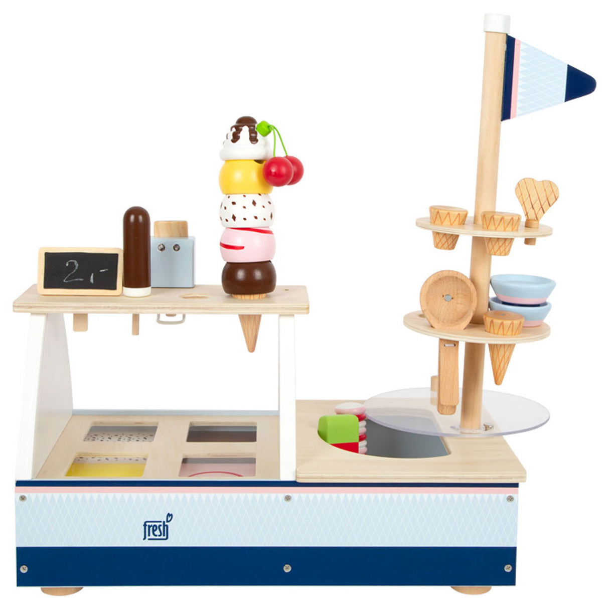 Klenge Fouss - Holz Eis Stall, 21 Stk.