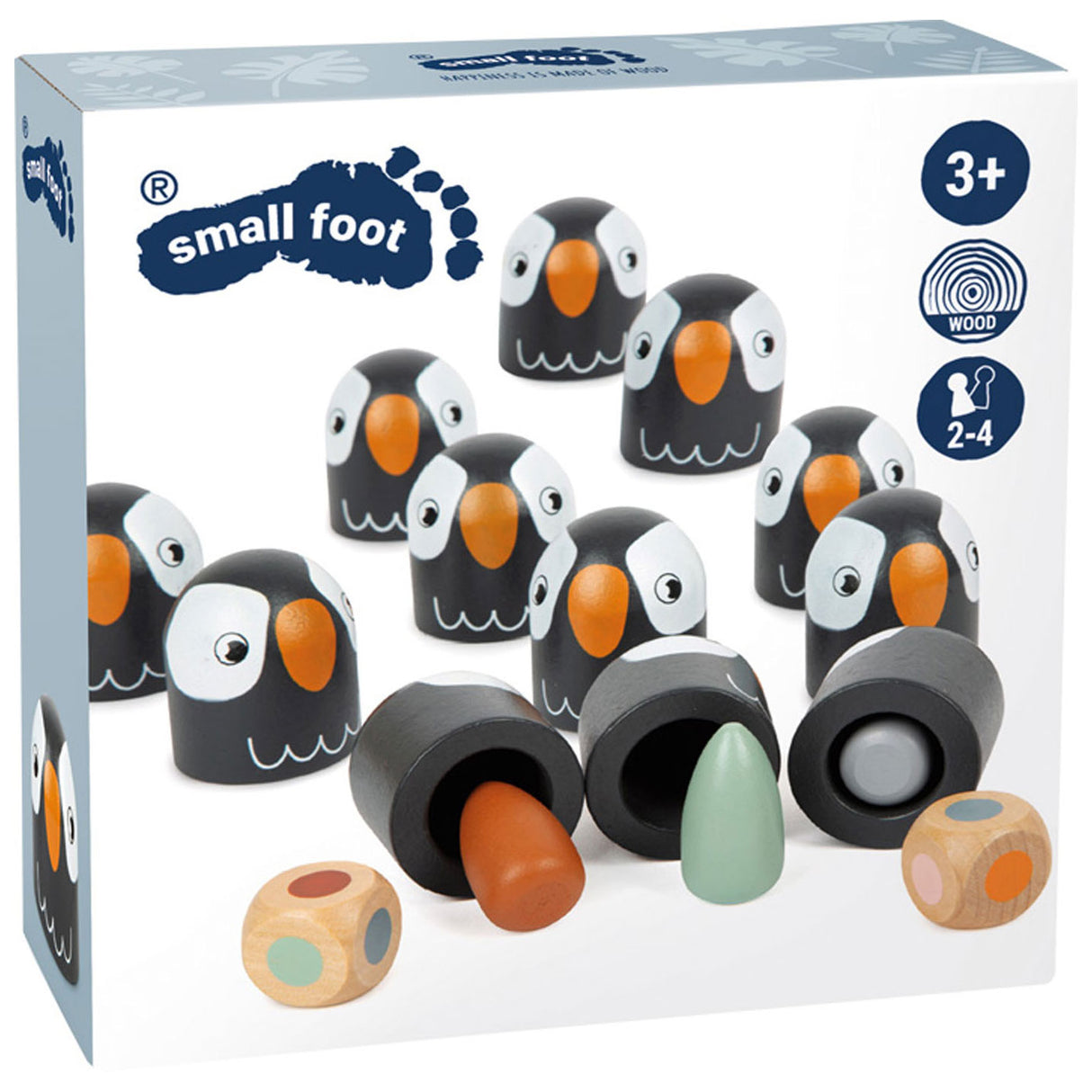 Small Foot Wood Memo Game Pinguin, 26dlg.