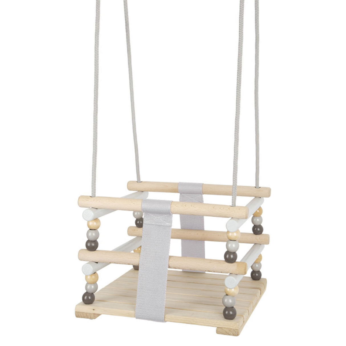 Lille fod træ baby swing skandi