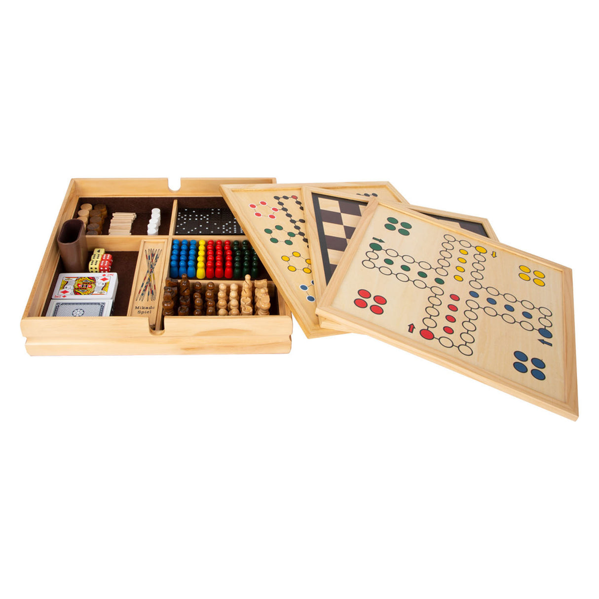 Collection de jeux en bois de petit pied, 20 classiques